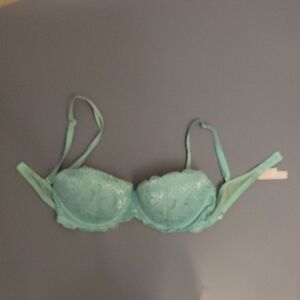 Mint Green Lace Underwire Bra
